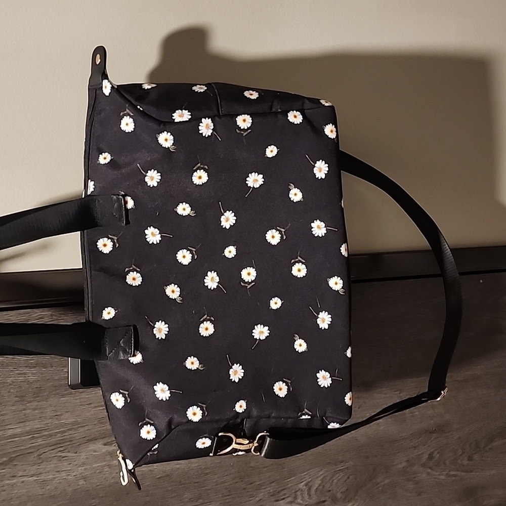 Alice + Olivia Daisy Print Nylon Duffle Bag